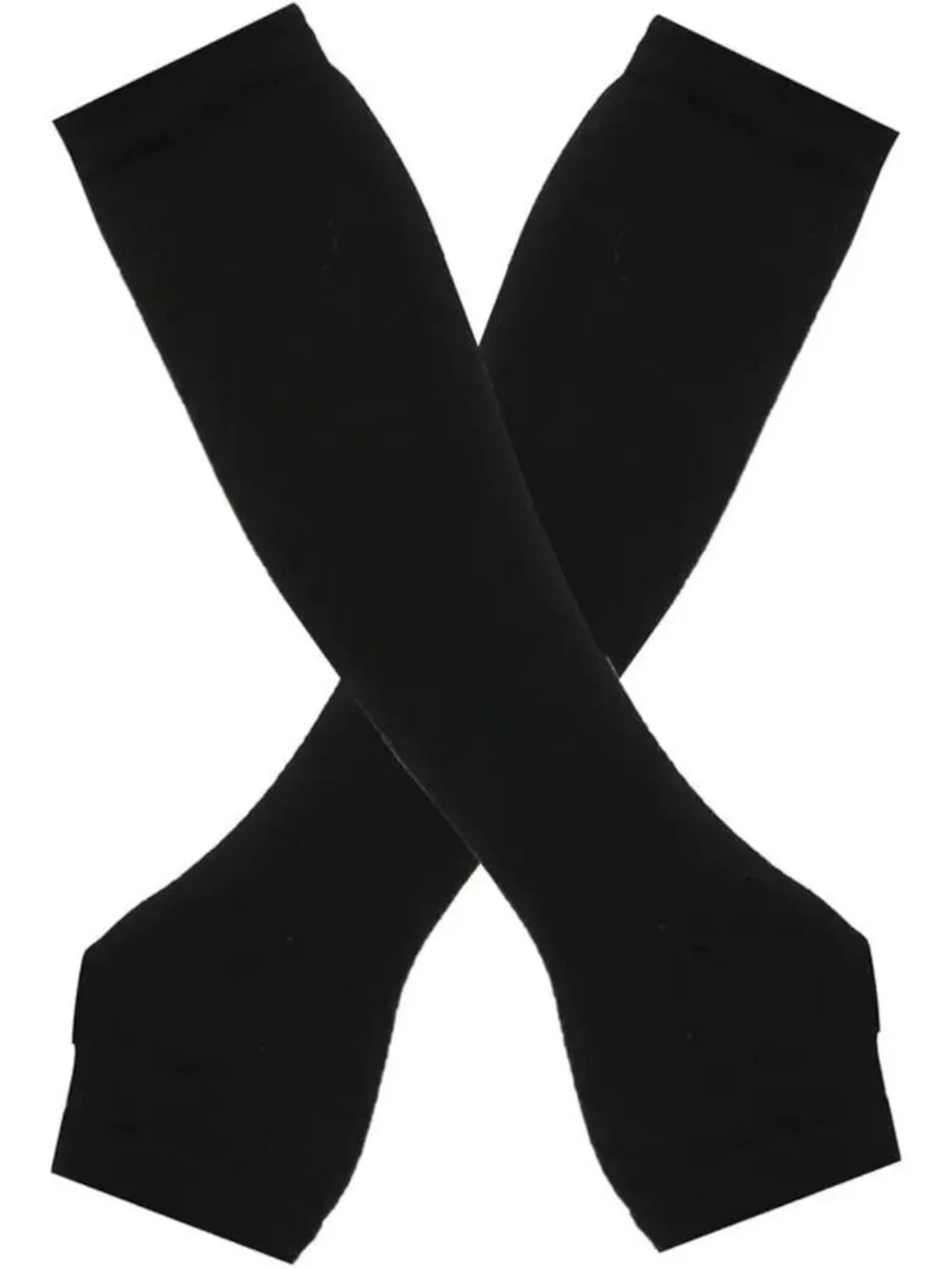 Women's Black Arm Warmers Fingerless Gloves Y2K Gothic Cosplay